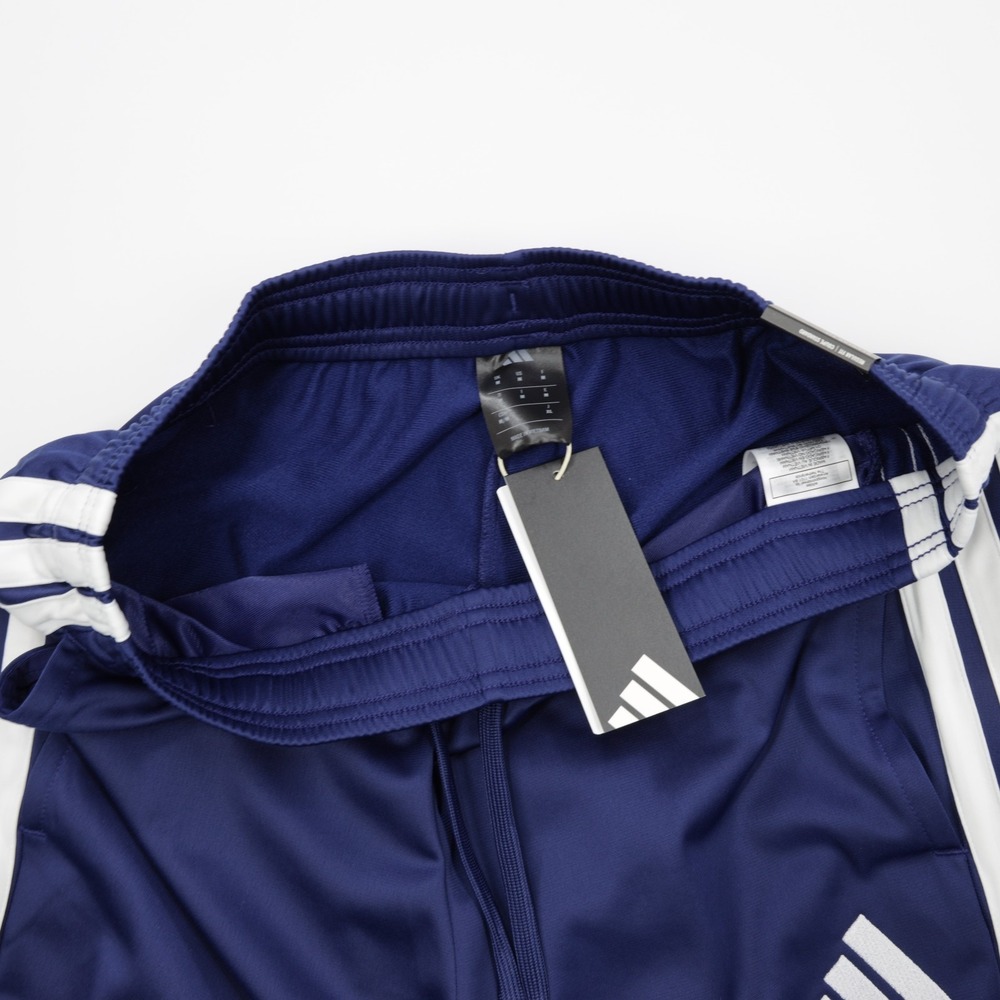 Adidas Men's 3 Stripes Tricot Regular Tapered Lightweight Track‎ Pants Blue M - Picture 12 of 13